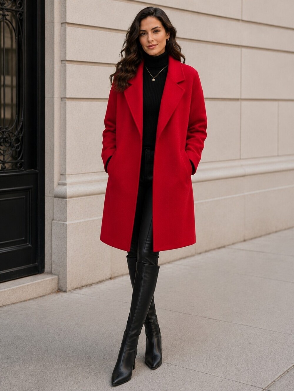 NEW Kendall + Kylie Hot Pink Drop Shoulder Coat